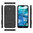 Slim Armour Tough Shockproof Case & Stand for Nokia 7.1 - Black